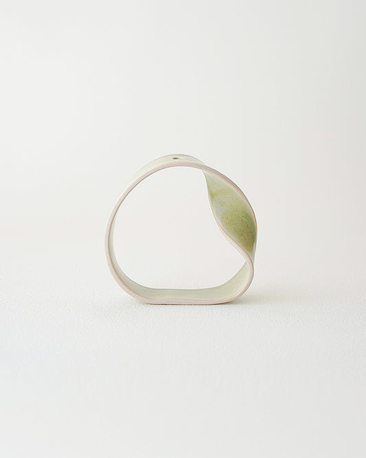 Slorence - Ring Vase B Yellow green