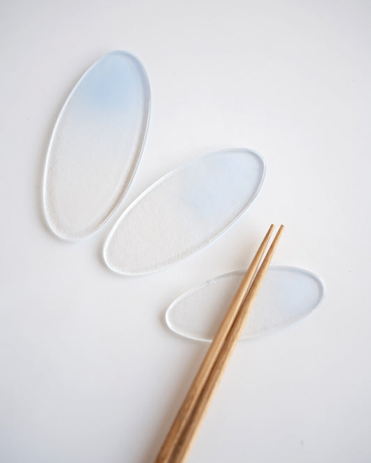 Clearmood - Dew-Oval Spoon & Chopstick Rest Sky
