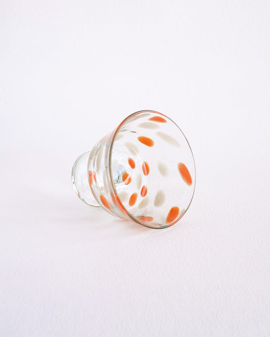 FUYOO DOT DESSERT GLASS - Orange