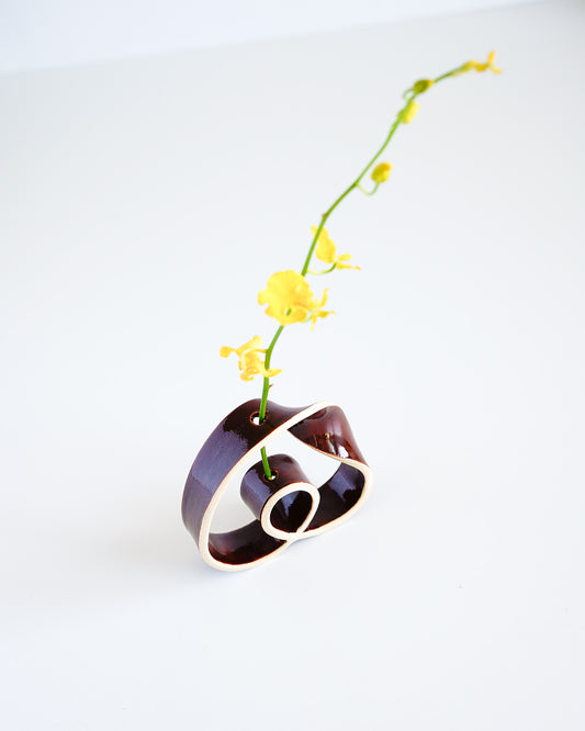 Slorence - RING VASE MINI Brugundy