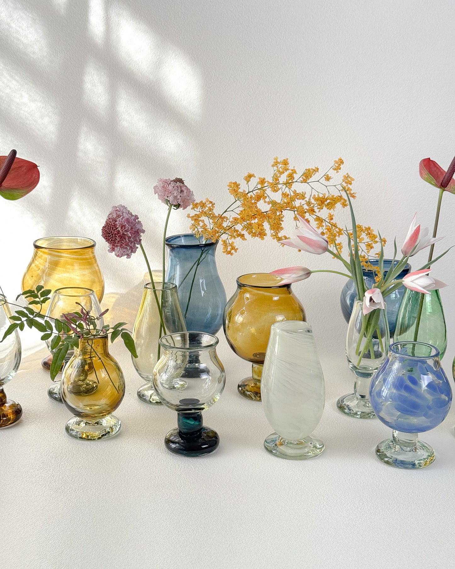 FUYOO GLASS FLOWER VASE 6