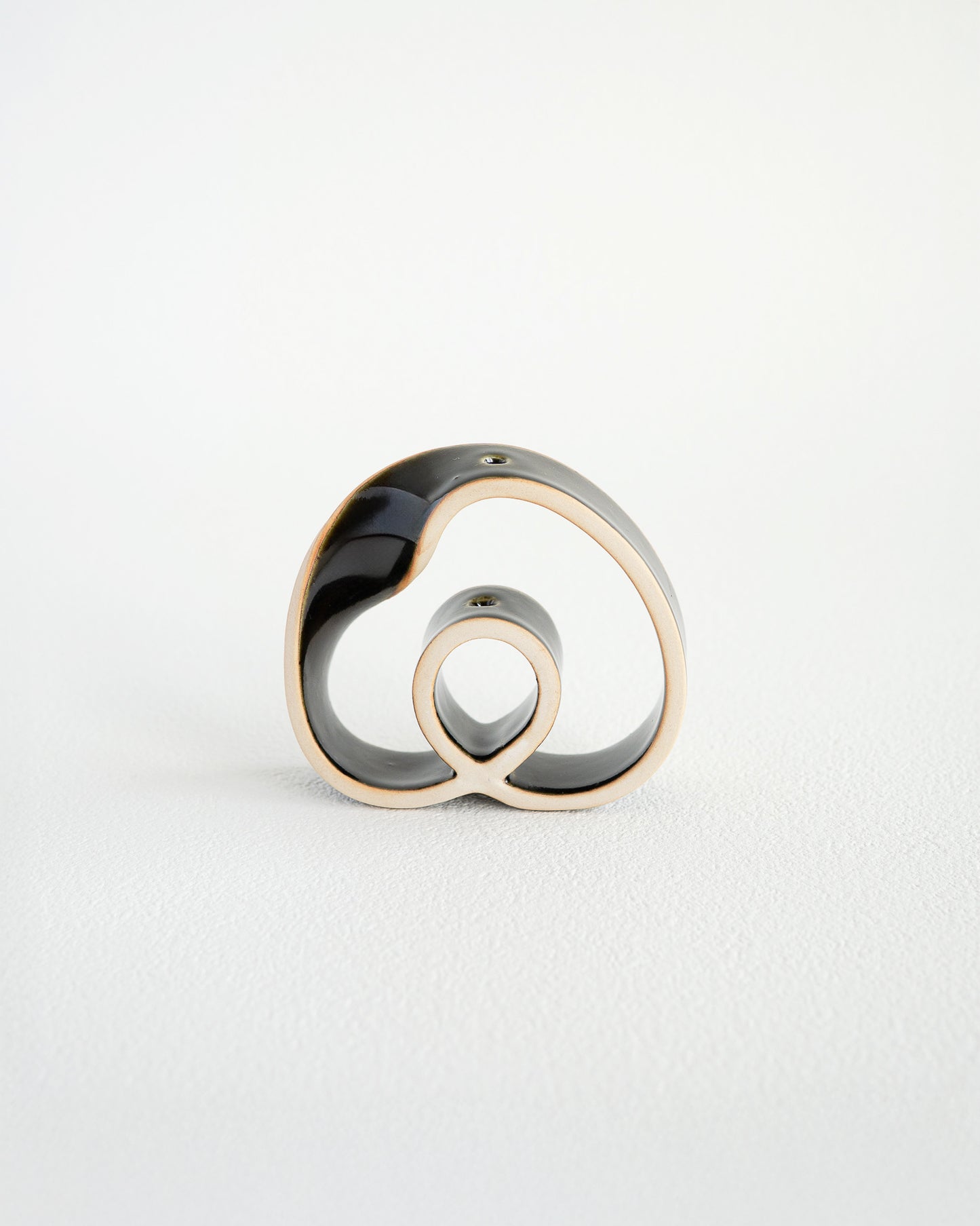 Slorence - RING VASE MINI Black