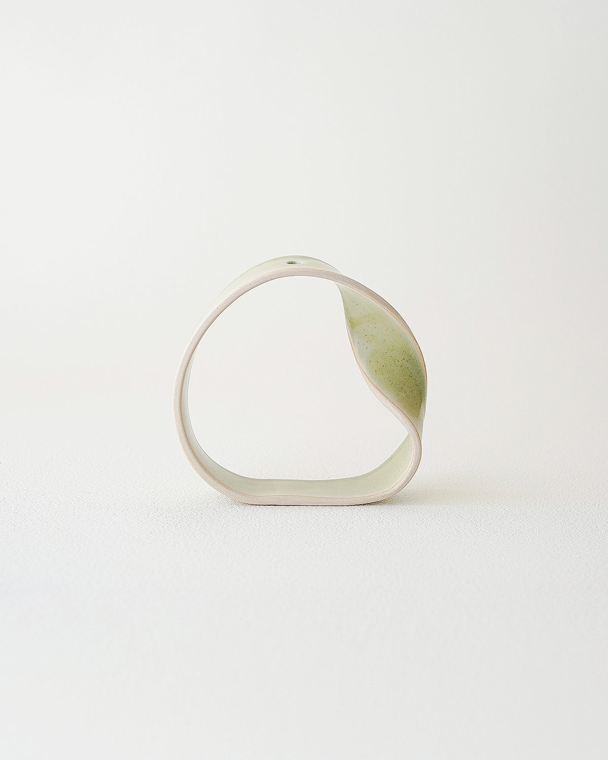 Slorence - Ring Vase B Yellow green