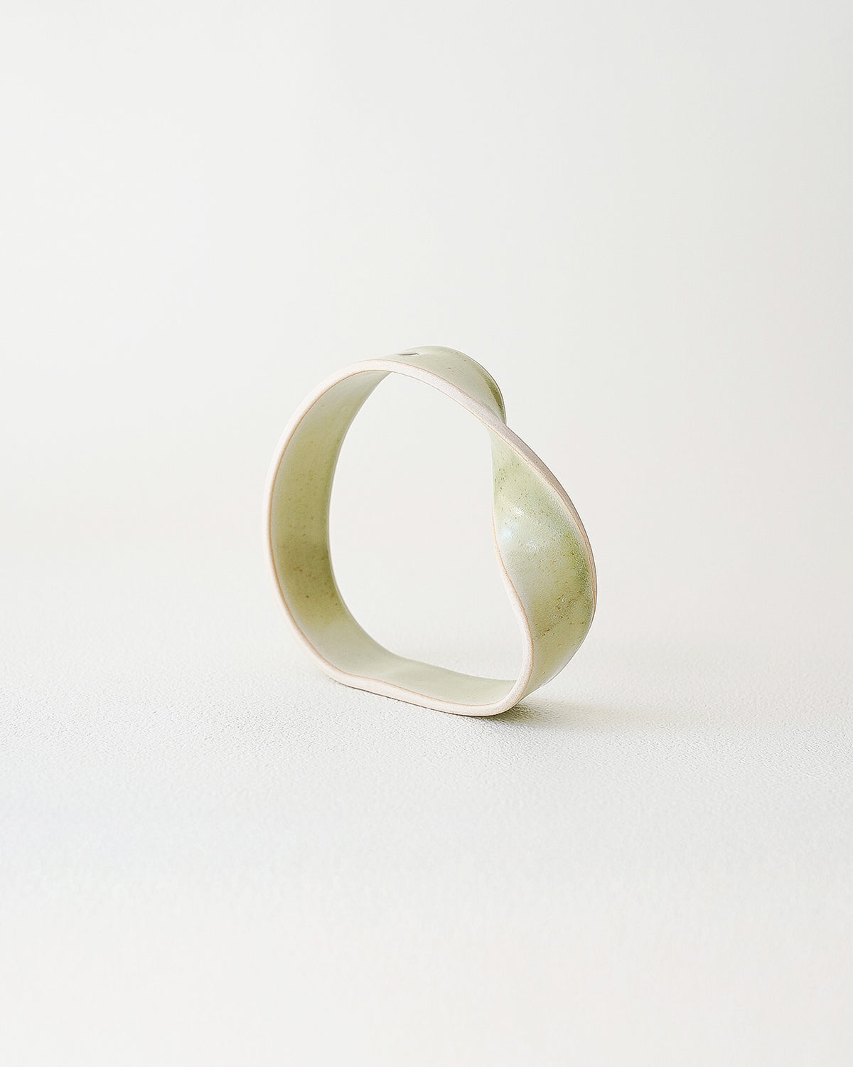 Slorence - Ring Vase B Yellow green