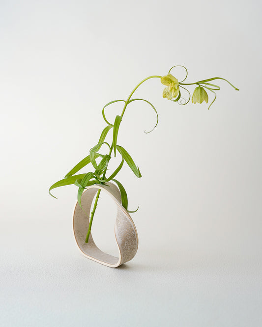 Slorence - Ring Vase B Stone beige