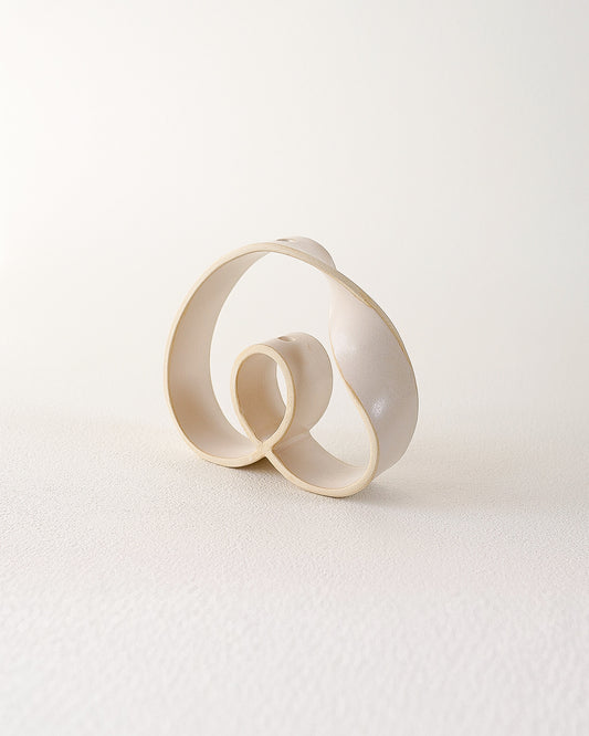 Slorence - RING VASE C Misty White