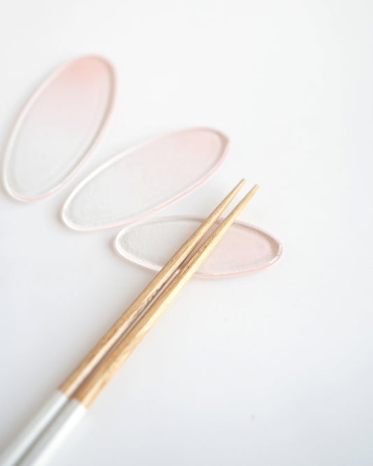 Clearmood - Dew-Oval Cutlery Rest Peach