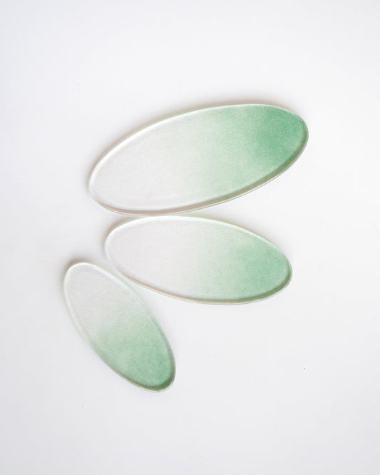 Clearmood - Dew-Oval Spoon & Chopstick Rest Deep green【予約販売商品】