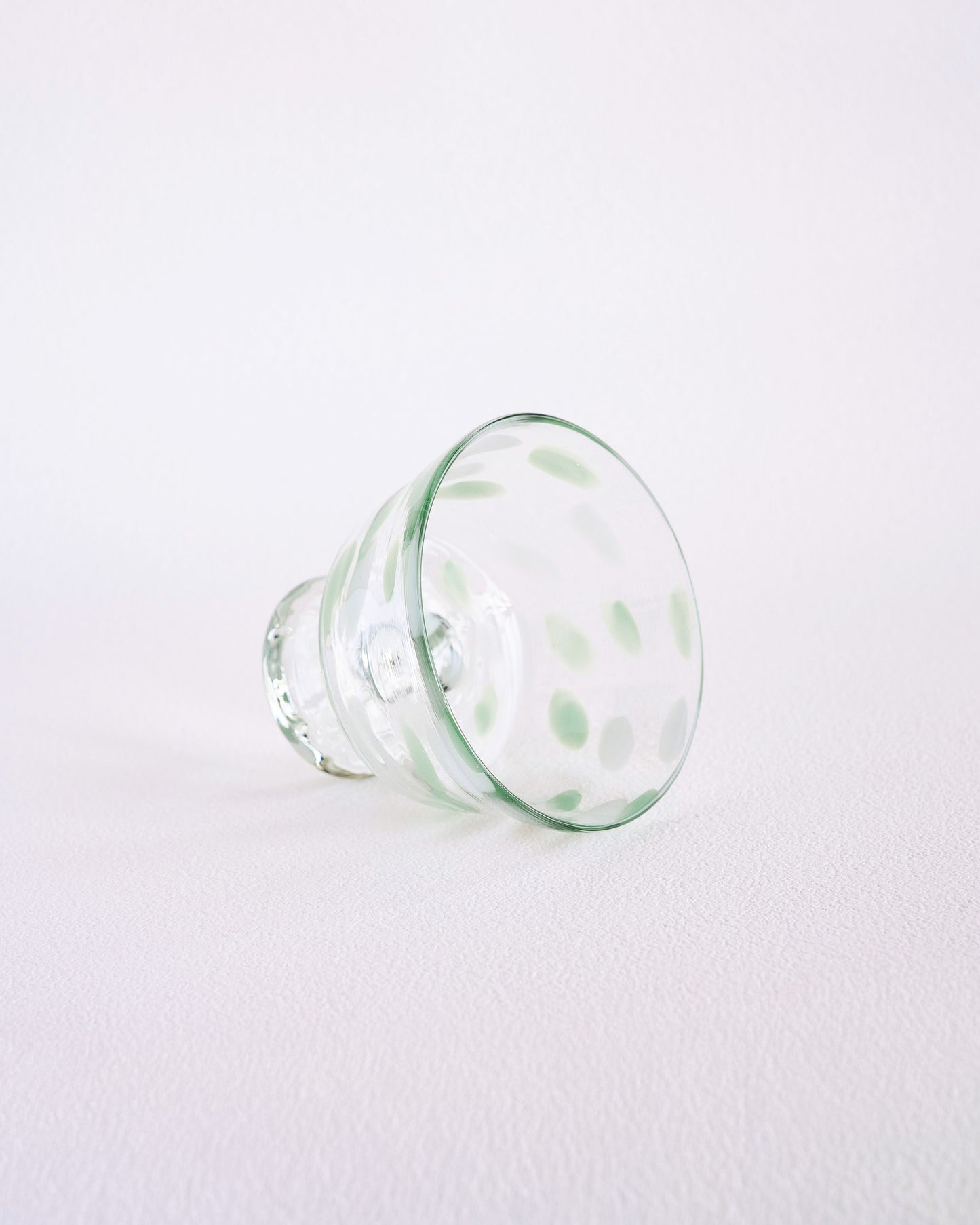 FUYOO DOT DESSERT GLASS - Light Green