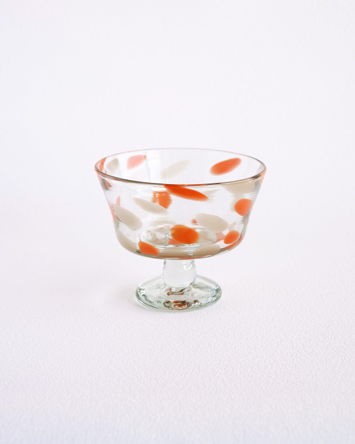 FUYOO DOT DESSERT GLASS - Orange