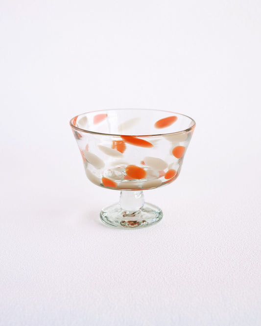 FUYOO DOT DESSERT GLASS - Orange