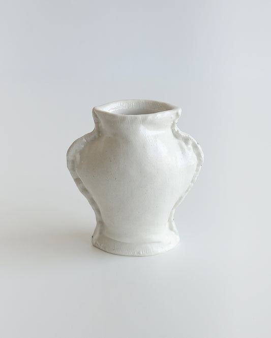 Fabramics - round sholder small vase - Line chek