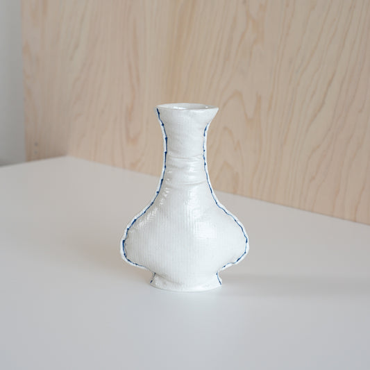 Fabramics - Quilted clothes long neck vase