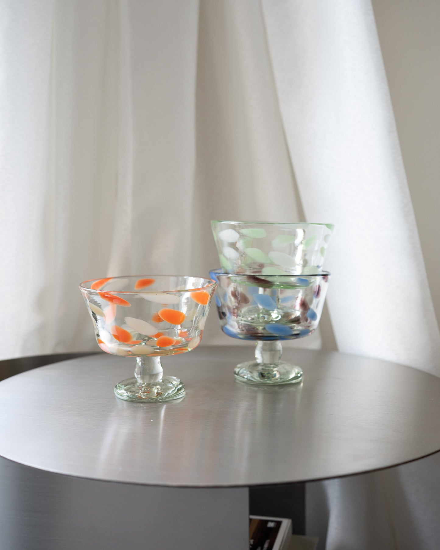 FUYOO DOT DESSERT GLASS - Purple