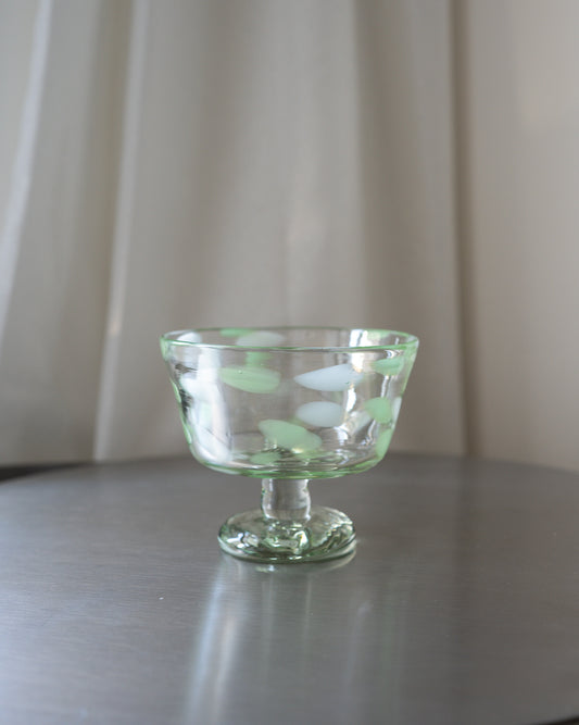 FUYOO DOT DESSERT GLASS - Light Green