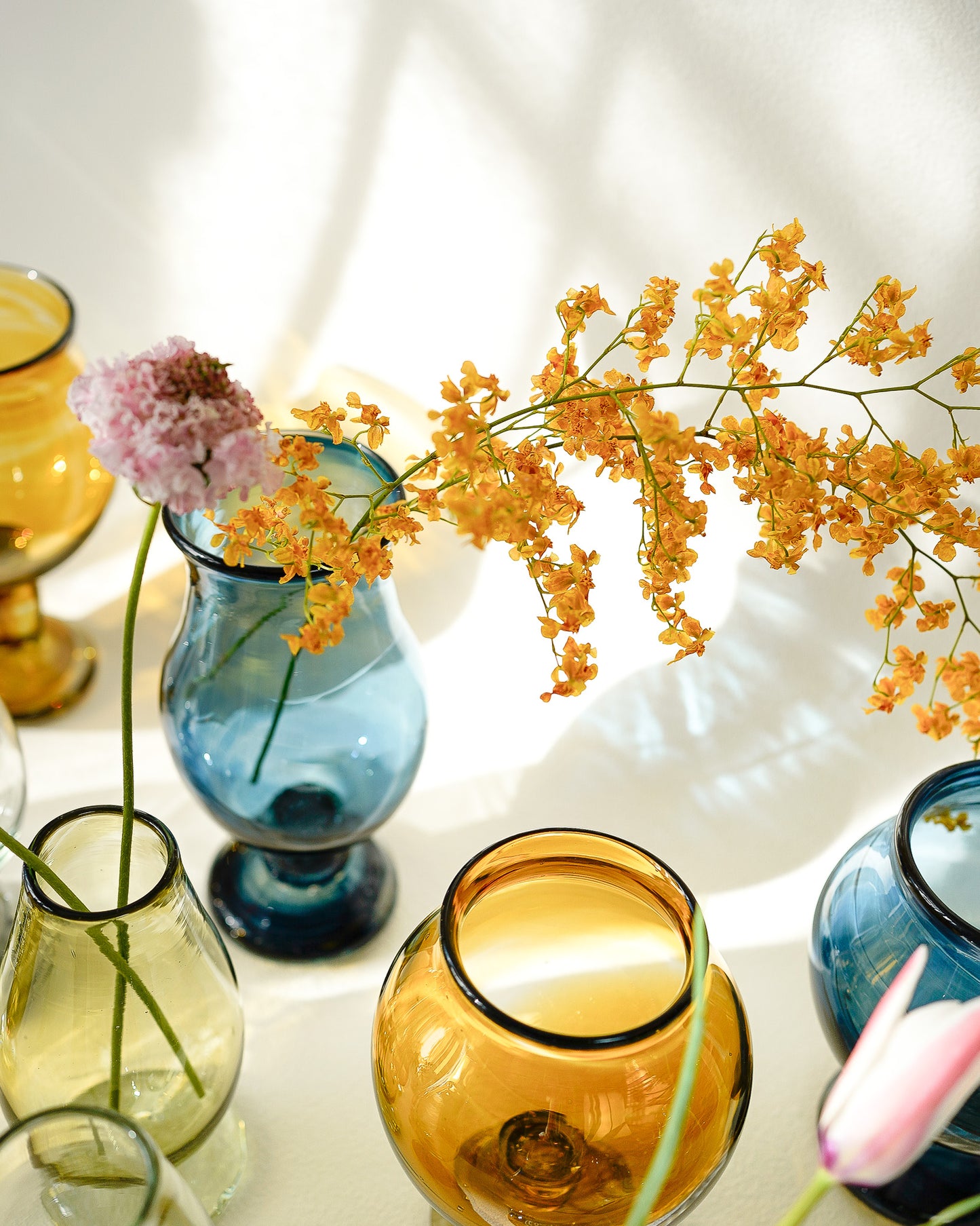 FUYOO GLASS FLOWER VASE 6