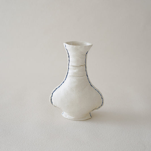 Fabramics - Quilted clothes long neck vase