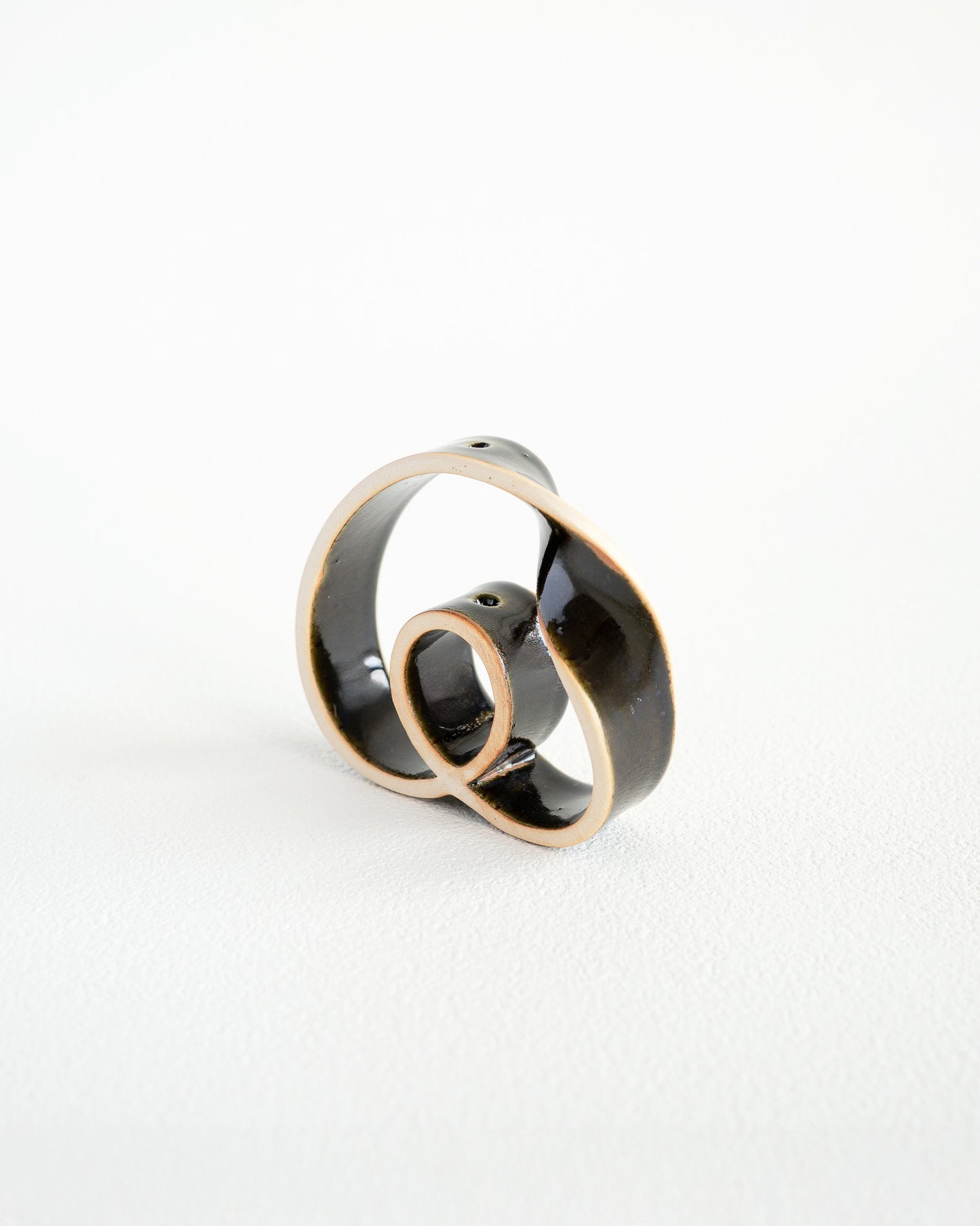 Slorence - RING VASE MINI Black