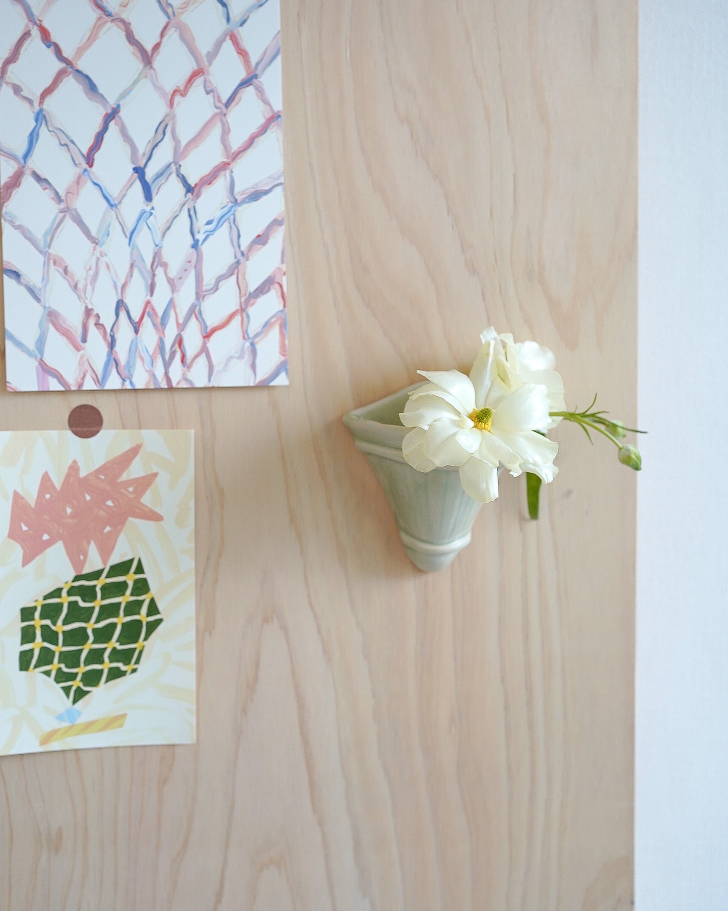 FUYOO x Slorence Wall Flower Vase - Misty white