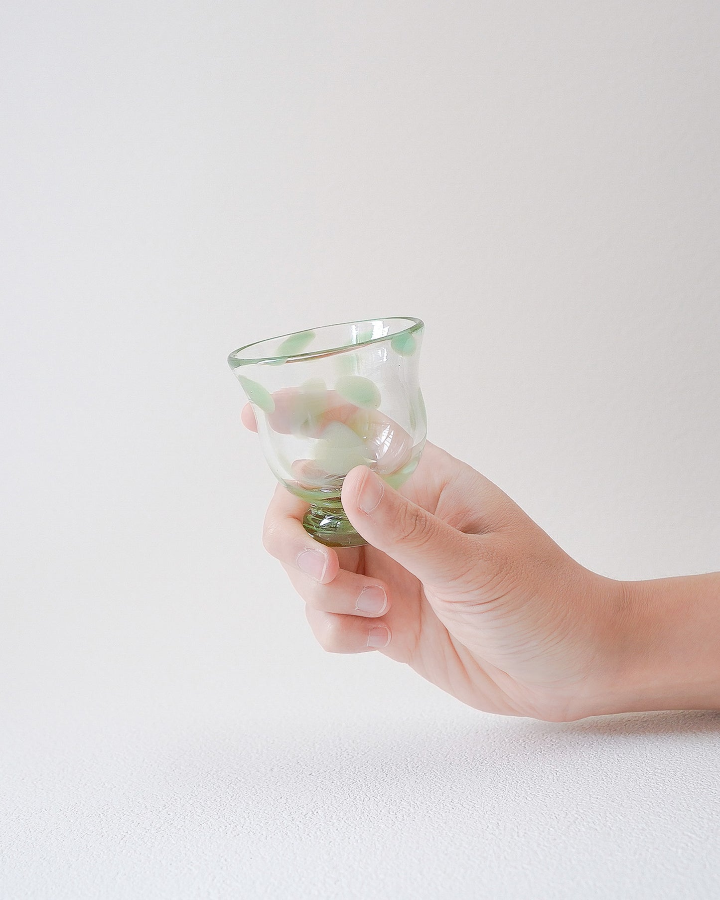 FUYOO GLASS - SAKE CUP Light green