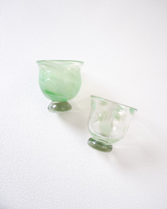 FUYOO GLASS - SAKE CUP Light green