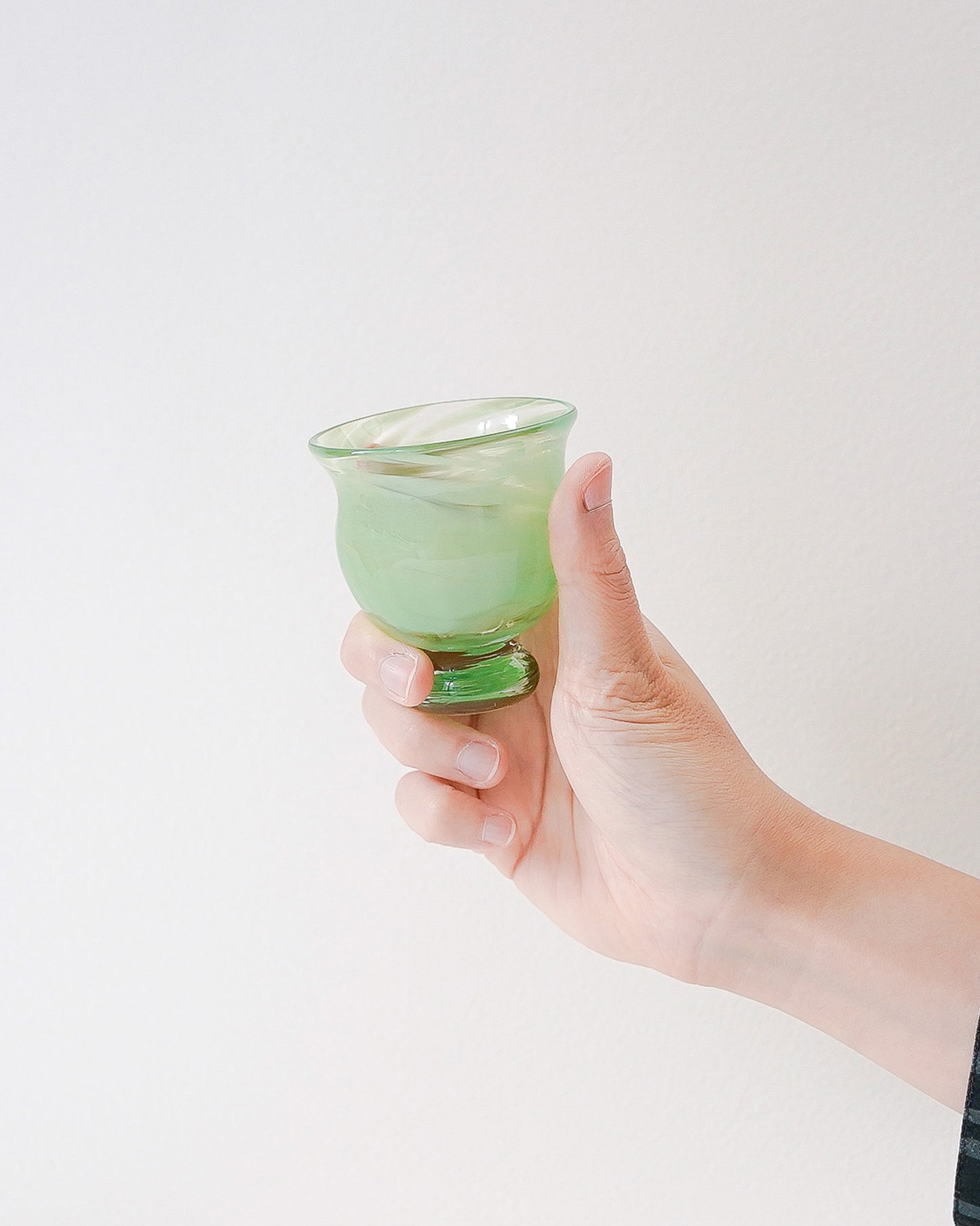 FUYOO GLASS - SAKE CUP Light green