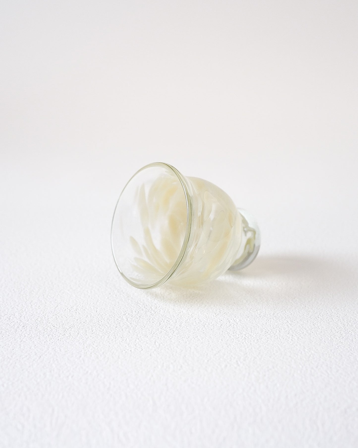 FUYOO GLASS - SAKE CUP  Mustard yellow