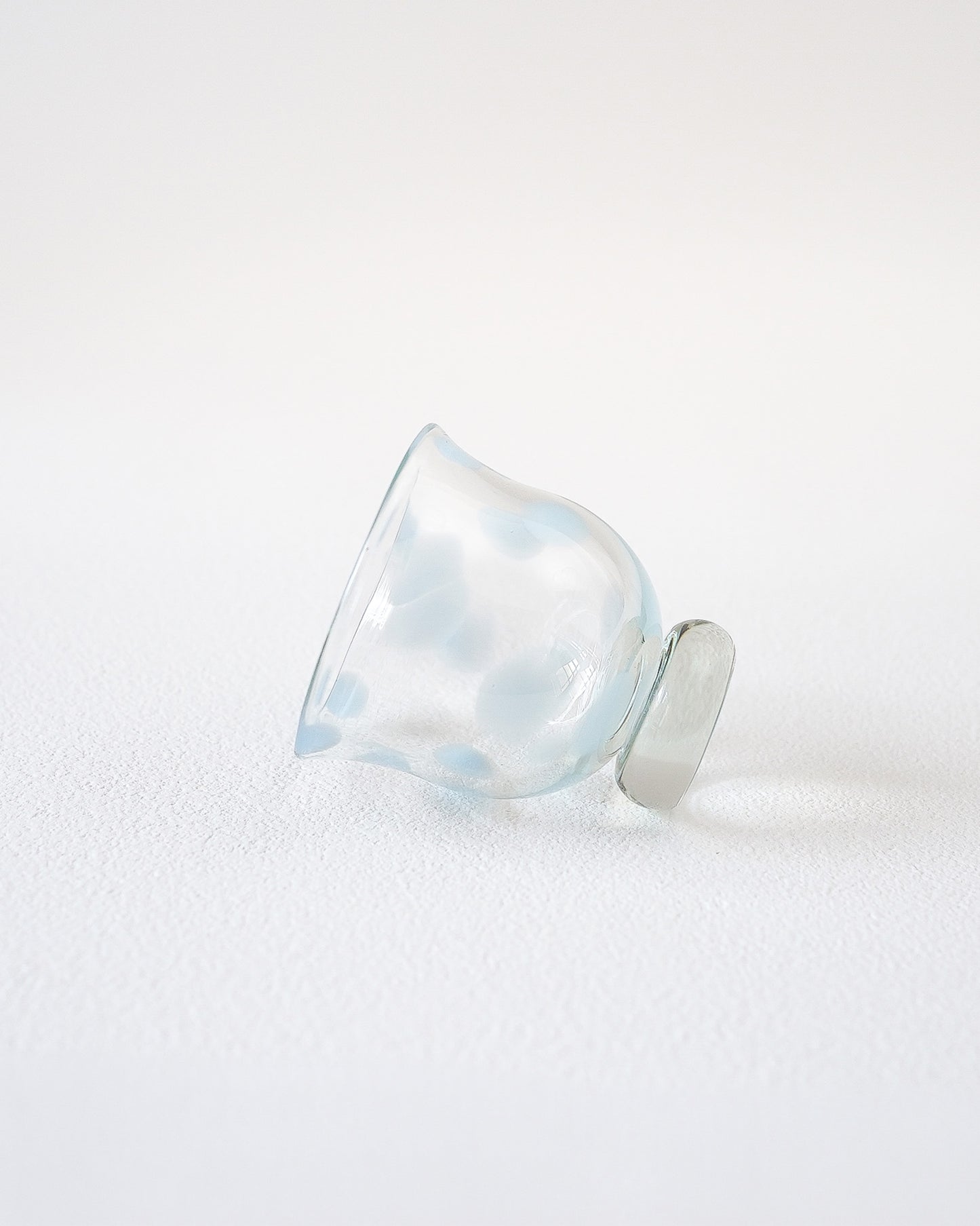FUYOO GLASS - SAKE CUP  Light blue