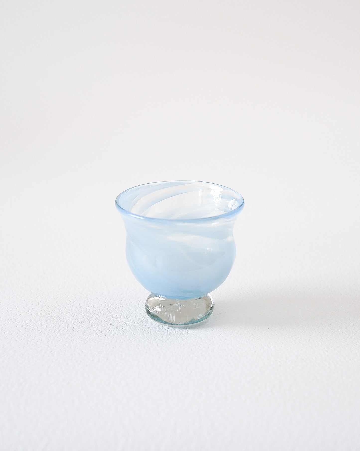 FUYOO GLASS - SAKE CUP  Light blue