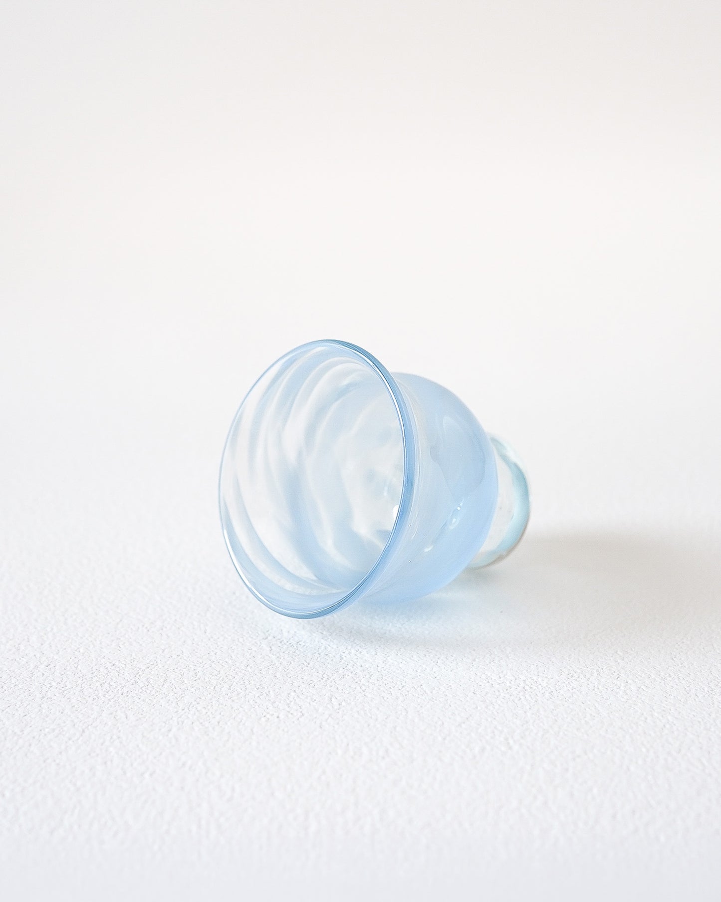 FUYOO GLASS - SAKE CUP  Light blue